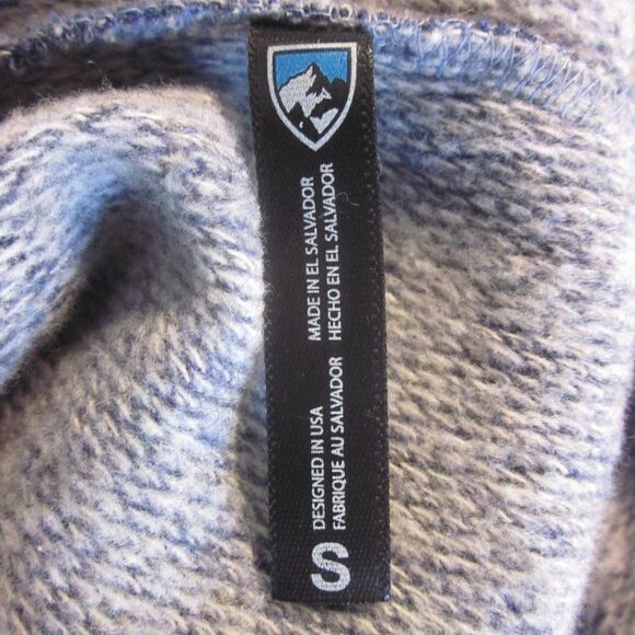 Kuhl "Nova" Womens Slouchy Cowlneck Blue Gray Sweatshirt Womens Size S 34" Bust - Picture 4 of 12